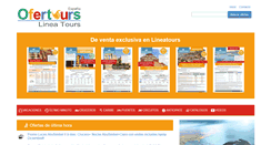 Desktop Screenshot of lineatours.bookingfax.com