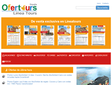 Tablet Screenshot of lineatours.bookingfax.com